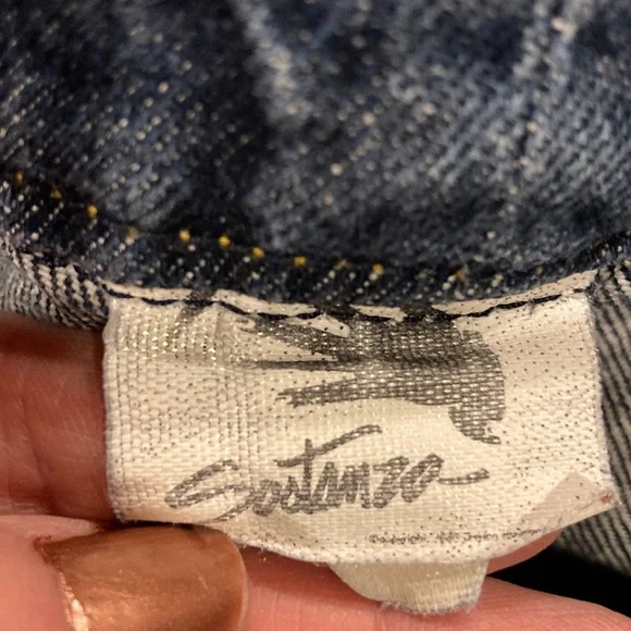 Vintage Size 7 Sostanza Denim Pleated Cut off shorts - Picture 10 of 10